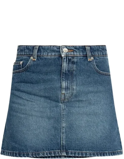Moss Denim Mini Skirt