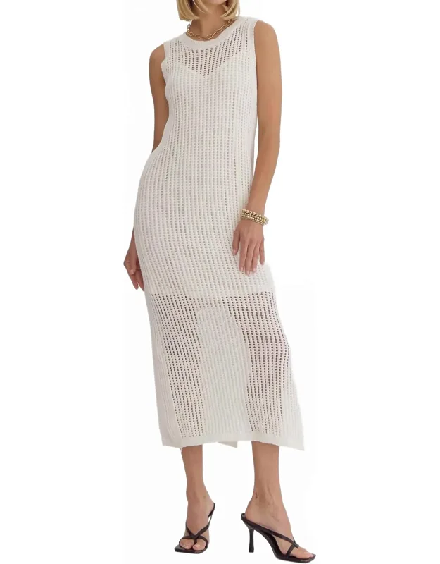 Knit Sleeveless Midi Dress