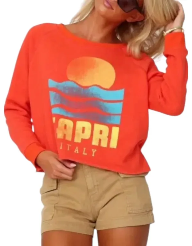 Capri Crop Sweatshirt