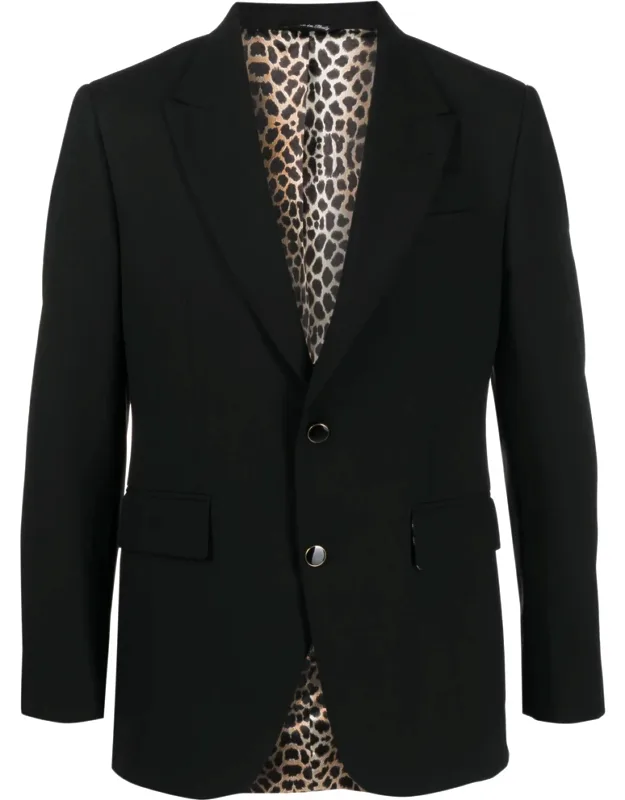 Notched-lapel Single-breasted Blazer