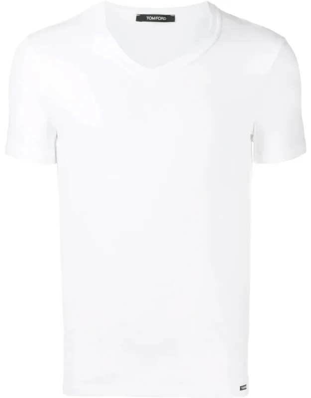 V-neck Cotton T-shirt