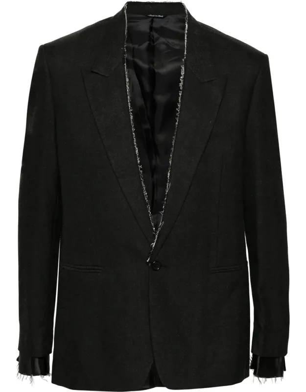 Raw-cut Blazer