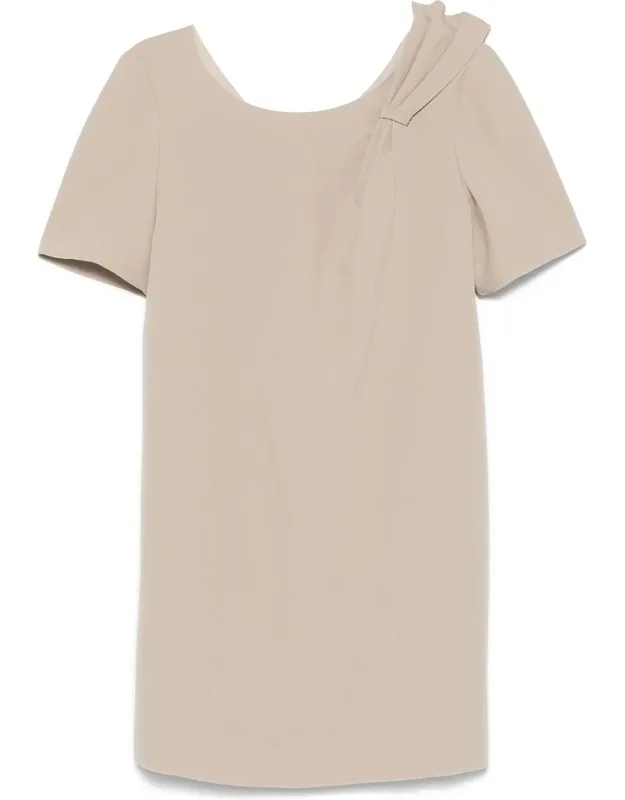 Draped-detail T-shirt