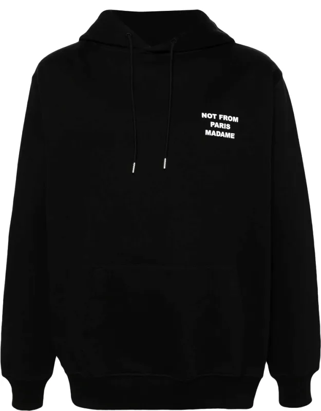 Slogan-print Cotton Hoodie