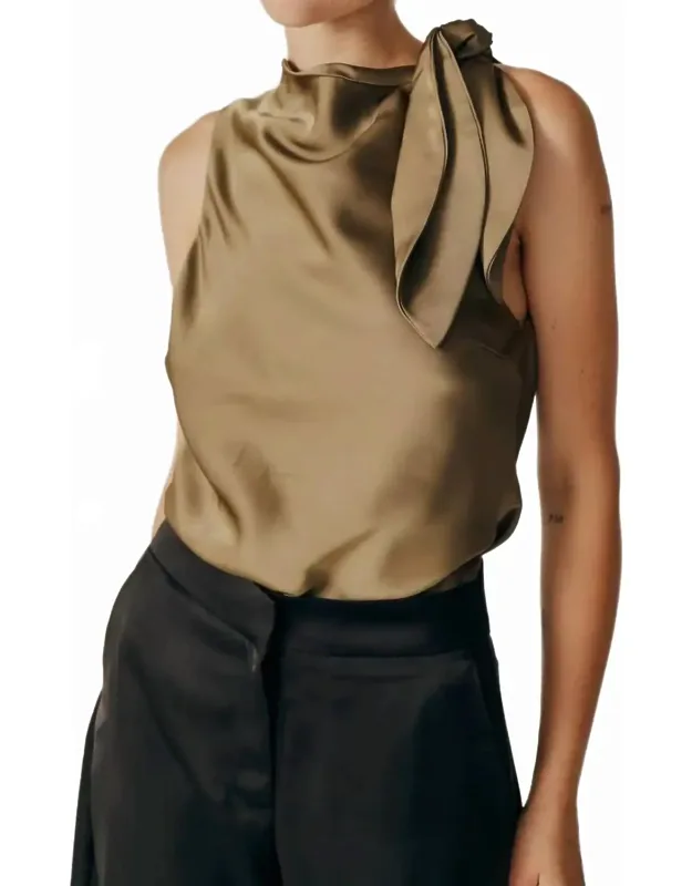 Alchemilla Sleeveless Cowl Neck Top