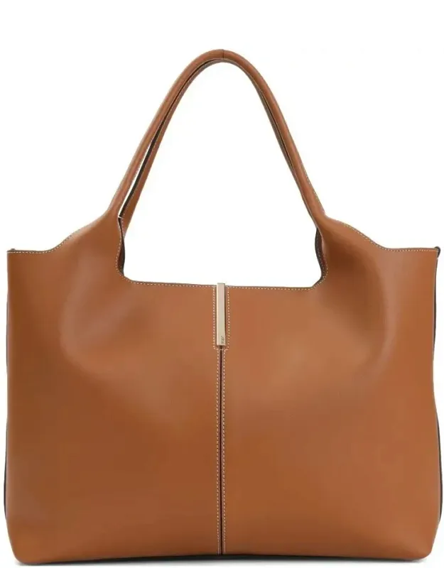 Medium-small Leather Shopping Bag