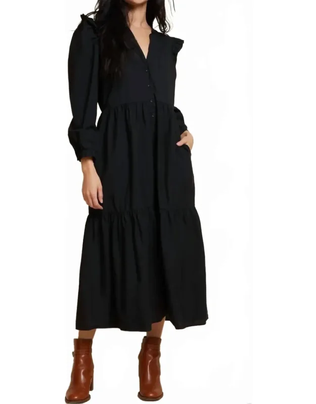 Dalia Tiered Midi Dress