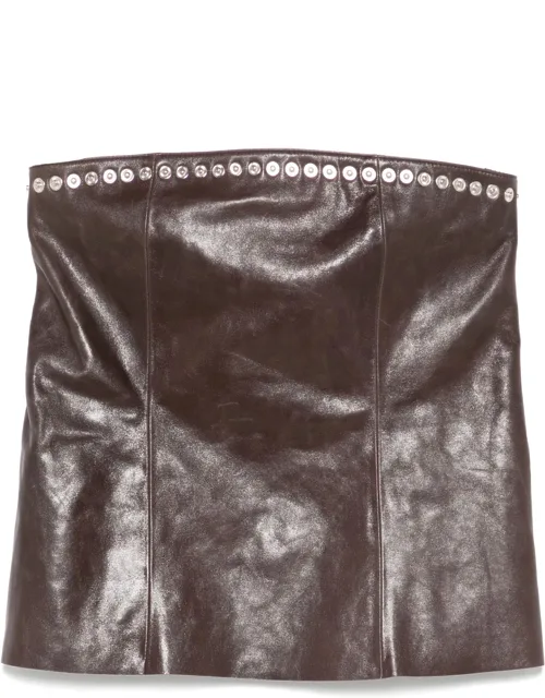 Leather Mini Skirt