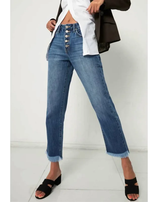 High Rise Straight Leg Jeans