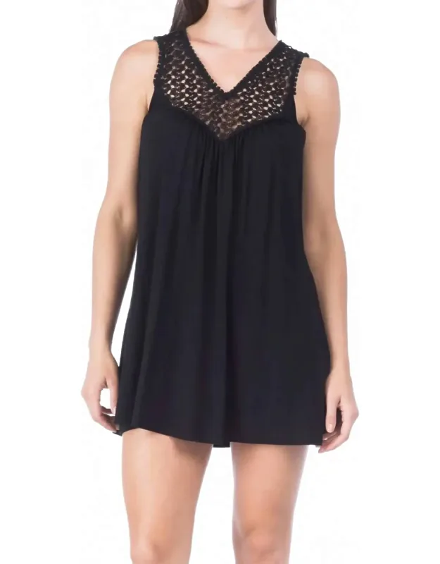 Casablanca Crochet Tank Dress