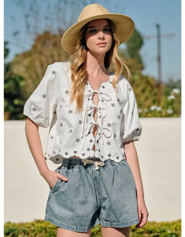 Fleur Tie Top