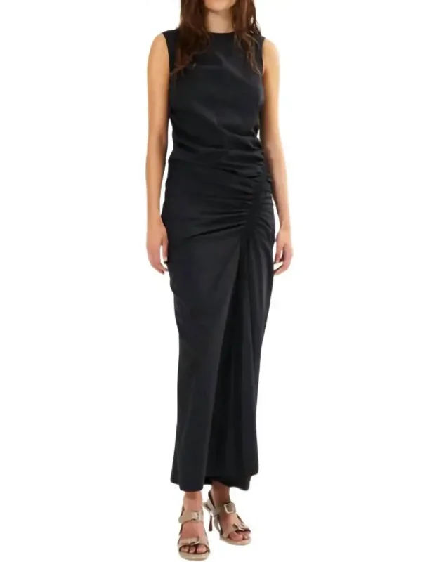 Bibber Papery Fitted Maxi Dress
