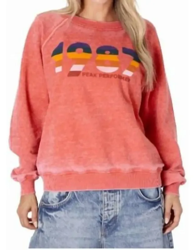 1987 Peak Performer Burnout Sweater