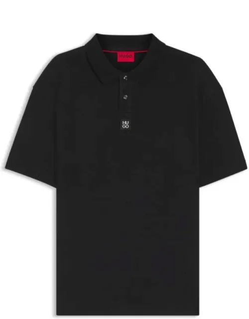 _interlock-cotton Polo Shirt With Super-soft Finish_