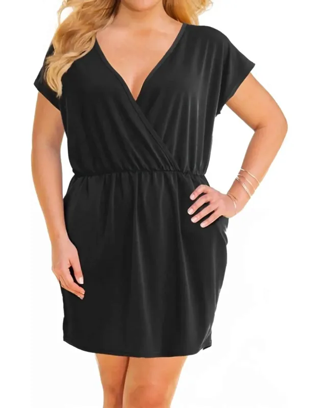 Surplice V-neck Dress