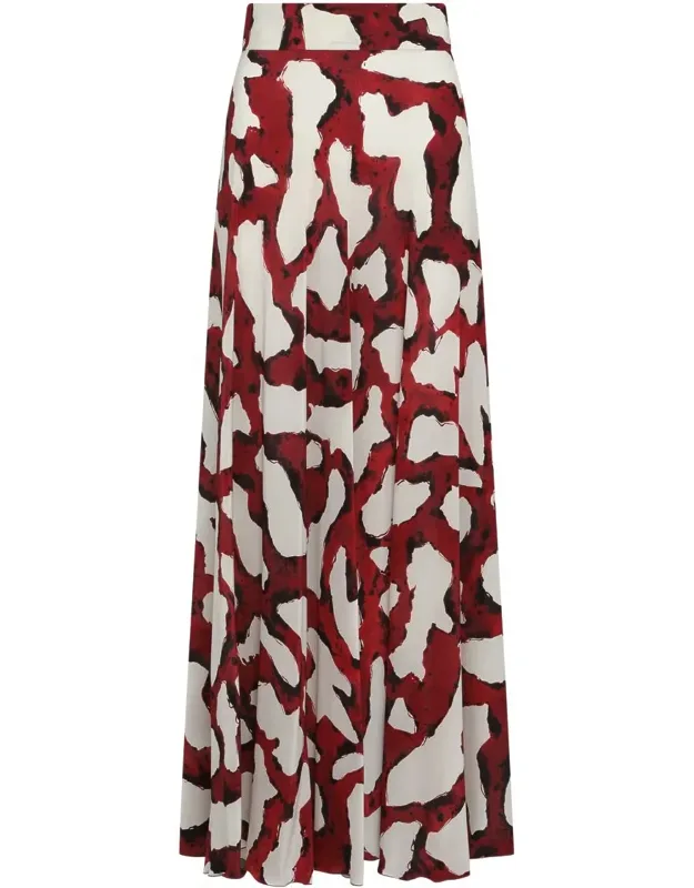 Printed Silk Skirt