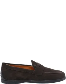 Flat Shoes, Suede Upper, Round Toe
