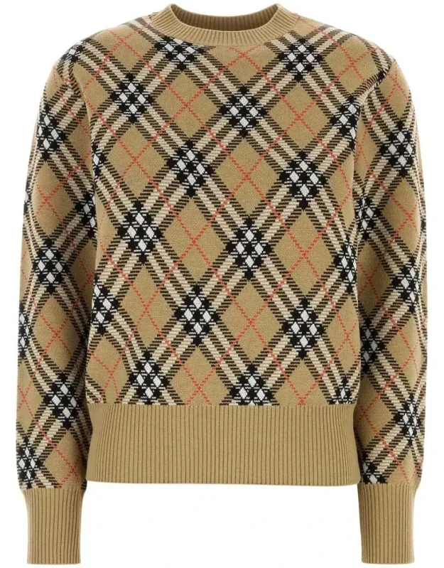 Knitwear Embroidered Wool Blend Sweater