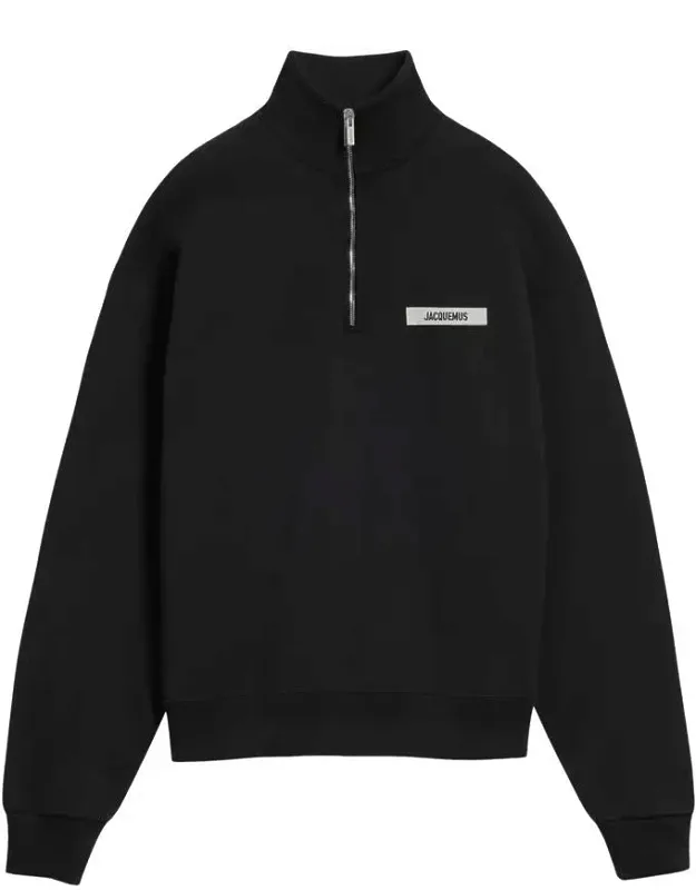 Sweater Half-zip Fastening High Neck