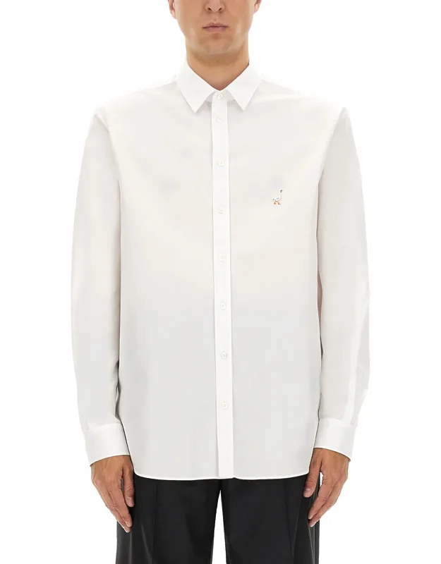 _moschino Cotton Poplin Shirt 190 Cm Tall_