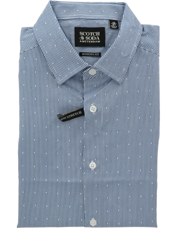 Scotch & Soda Dress Shirt - Premium Cotton, Polished Look