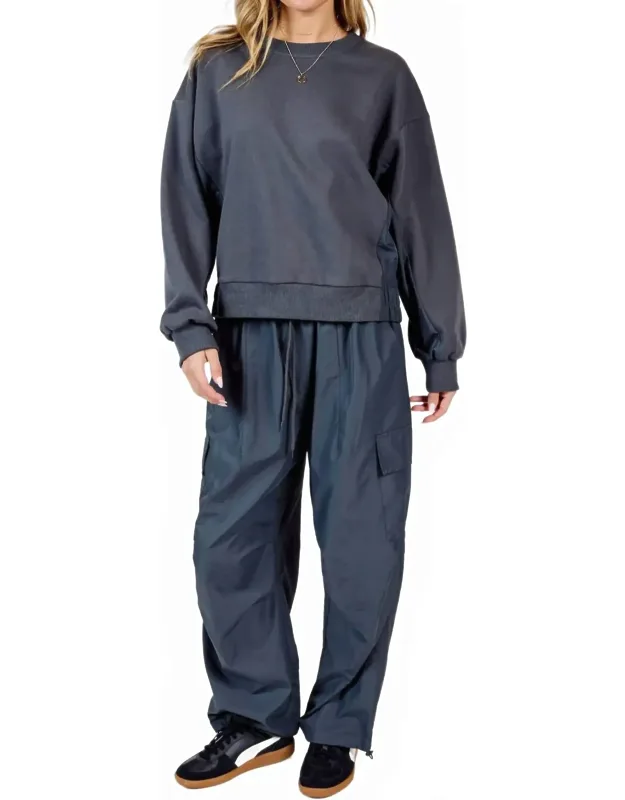 Elastic Waist Cargo Pants
