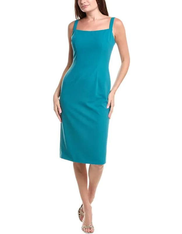 Solid Midi Dress