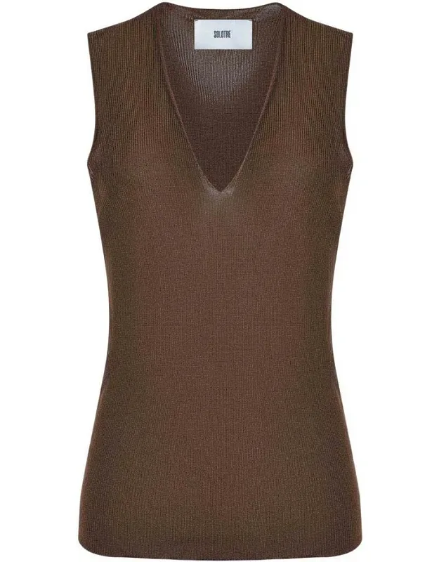 Sweater Semi-transparent V-neck