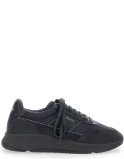 Genesis Neo Runner Low Top Sneakers With Logo Lettering On Tongue And Heel In Leather Blend