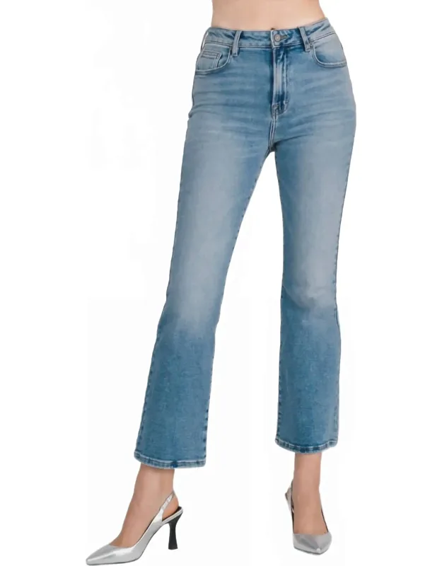 Medium Light Clean Bootcut Jeans