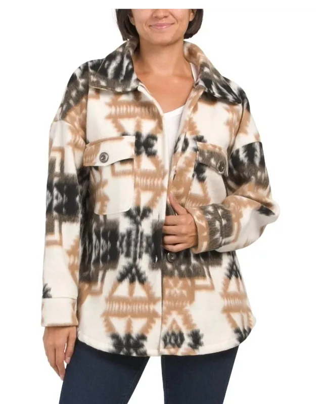 Aztec Print Coat