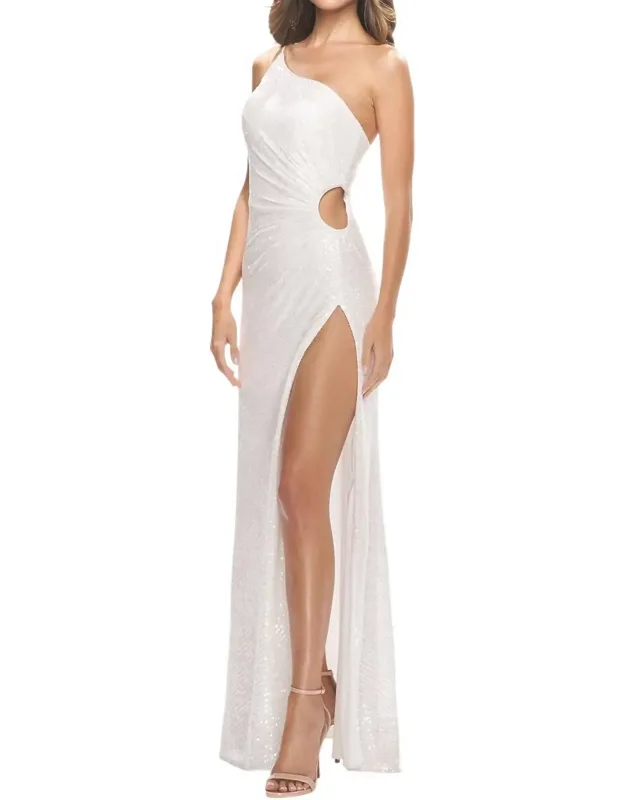 One Shoulder Sequin Dress