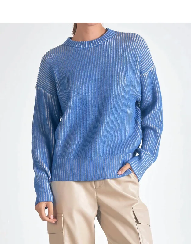 Ribbed Crewneck Sweater