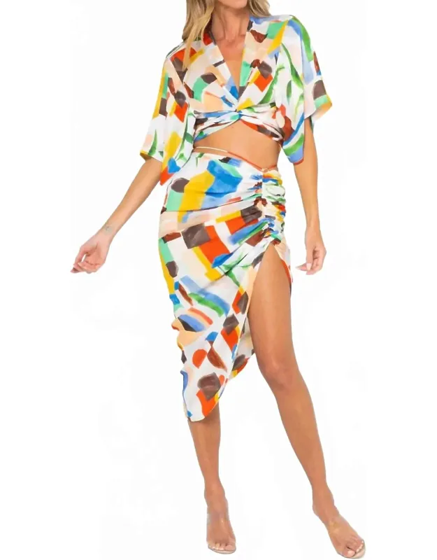 Abstract Leaf Skirt