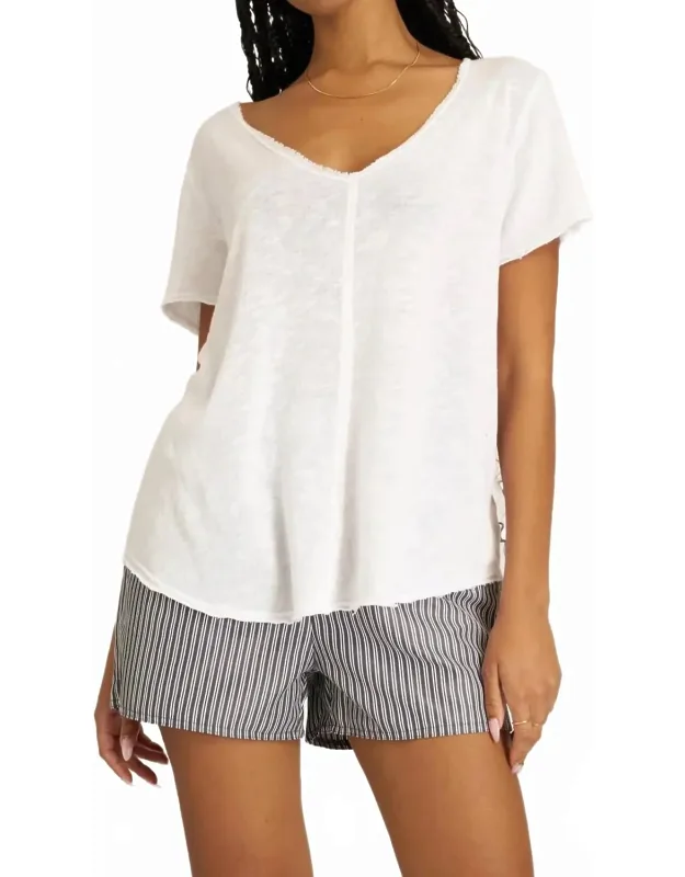 V-neck Short Sleeve Top