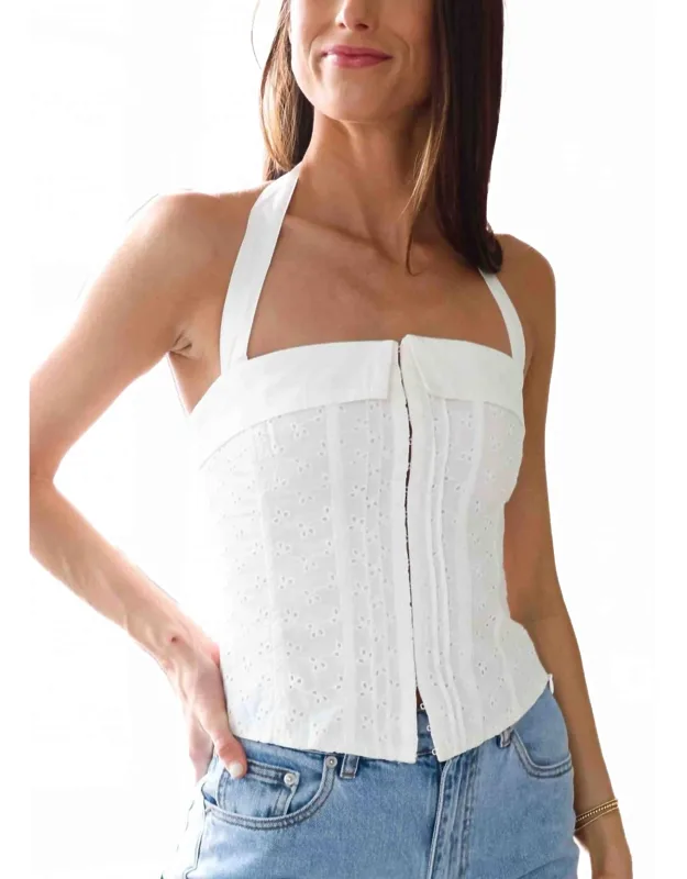 Warren Corset Top Sleeveless Halter