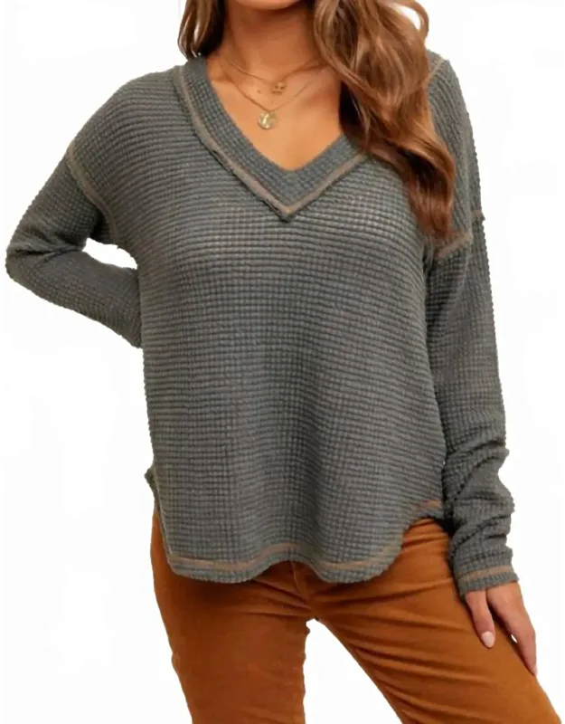 Breezy Day Waffle Top