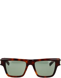 Saint Laurent Eyewear Sunglasses With Width Of Lens 51 Mm And Length Of Bridge 19 Mm