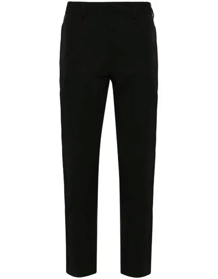 Mid-rise Cropped Trousers - Slim Cut, Two Side Zip-fastening Pockets