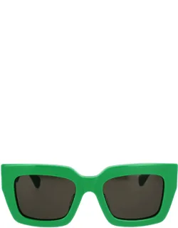 Bottega Veneta Square Acetate Sunglasses 52 Mm Lens Width