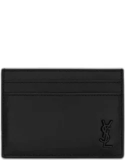 Tiny Cassandre Card Holder, Soft Calfskin, Five Card Slots