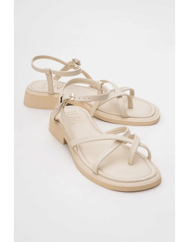 Strappy Leather Flat Sandals