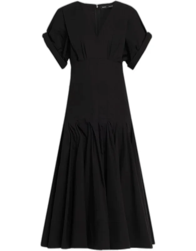 Drop-waist Midi Dress