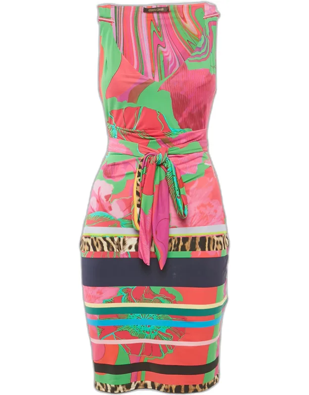 Printed Jersey Mini Dress