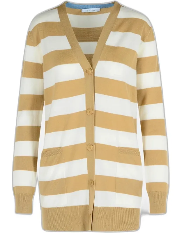 Virgin Wool Sand Cardigan