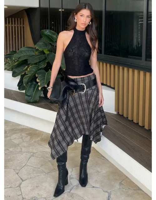 Asymmetrical Midi Skirt