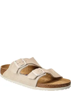 Birkenstock Arizona Suede Sandal With Buckle Closure And Arch Support