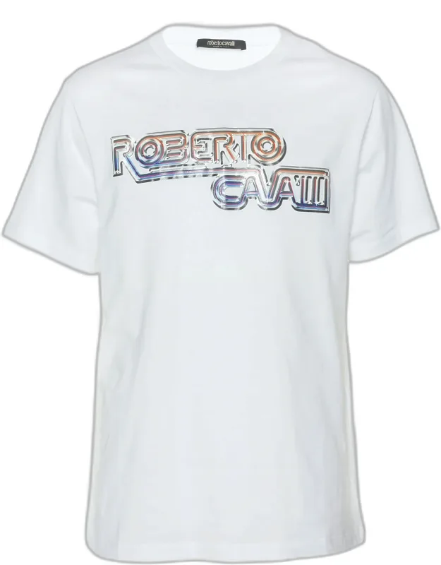 Cavalli Logo Print T-shirt, Soft Jersey