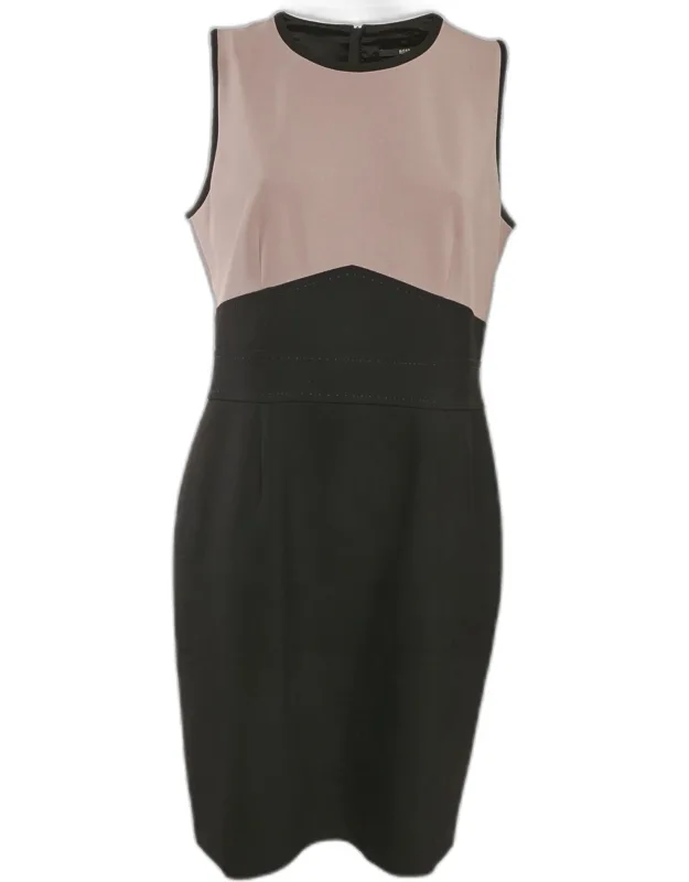 Crepe Sleeveless Short Dress