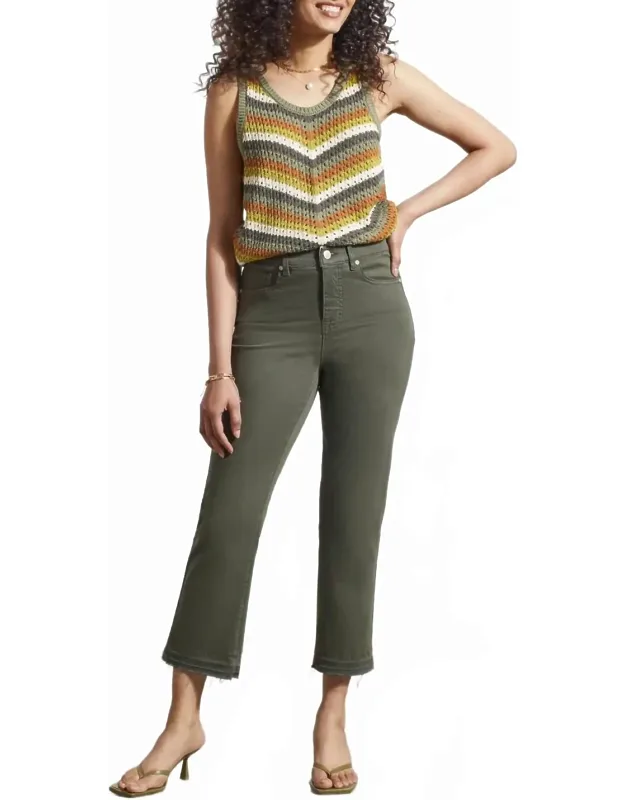 Sophia Micro Flare Crop Pants